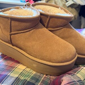 UGG Tan Women's Platform Boots